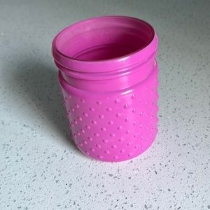 BARBIEcore Bubblegum hobnob pink glass candle/ trinket holder